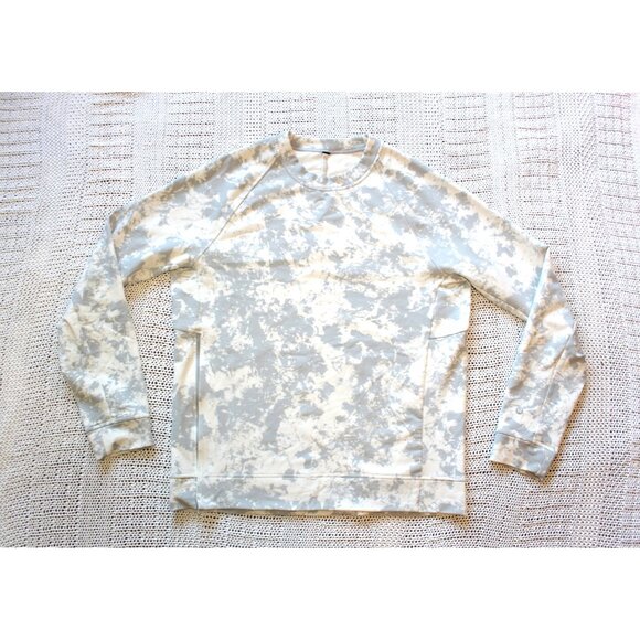 Lululemon Men's City Sweat Tie Dye Sweatshirt Size M Crew Neck Pull over Sporty - Picture 6 of 9